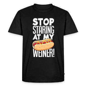 Hot Dog Hot Dogs Lover Cadeau - T-shirt Premium bio Homme - noir - Devant - Nico (187cm)