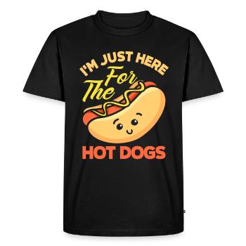 Hot Dog Hot Dogs Lover Cadeau - T-shirt Premium bio Homme - noir - Devant - Nico (187cm)