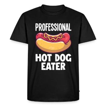 Hot Dog Hot Dogs Lover Cadeau - T-shirt Premium bio Homme - noir - Devant - Nico (187cm)