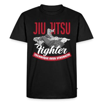 Jiu Jitsu Jiu Jitsu Jiu Jitsu - Men's Premium Organic T-Shirt - black - Front - Nico (187cm)
