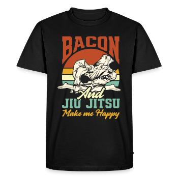 Jiu Jitsu Jiu Jitsu Jiu Jitsu - Men's Premium Organic T-Shirt - black - Front - Nico (187cm)