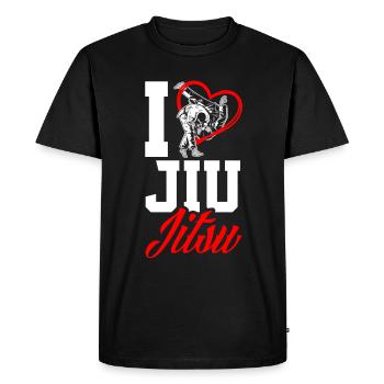 Jiu Jitsu Jiu Jitsu Jiu Jitsu - Men's Premium Organic T-Shirt - black - Front - Nico (187cm)