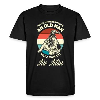Jiu Jitsu Jiu Jitsu Jiu Jitsu - Men's Premium Organic T-Shirt - black - Front - Nico (187cm)