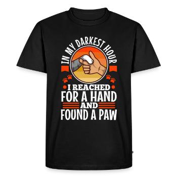 In my darkest hour i reached for a hand and found - Men's Premium Organic T-Shirt - black - Front - Nico (187cm)