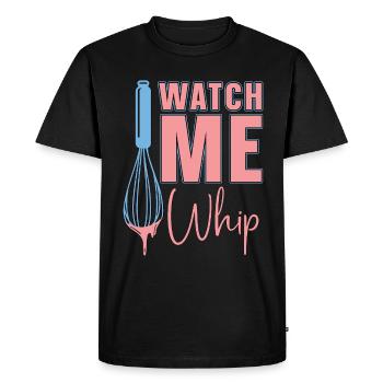 Baker Baking Regardez-moi fouetter Boulangerie Chef Cake Bake - T-shirt Premium bio Homme - noir - Devant - Nico (187cm)
