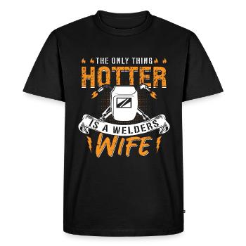 Soudeur plus chaud est un soudeur femme femme carrière de soudeur - T-shirt Premium bio Homme - noir - Devant - Nico (187cm)