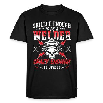 Assez qualifié pour être soudeur soudeur de soudure métal - T-shirt Premium bio Homme - noir - Devant - Nico (187cm)
