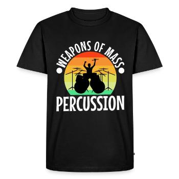 Armes de percussion de masse - T-shirt Premium bio Homme - noir - Devant - Nico (187cm)