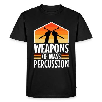 Armes de percussion de masse - T-shirt Premium bio Homme - noir - Devant - Nico (187cm)