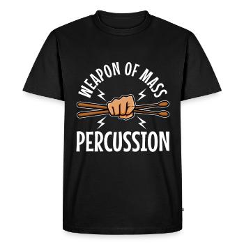 Armes de percussion de masse - T-shirt Premium bio Homme - noir - Devant - Nico (187cm)