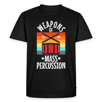 Armes de percussion de masse - T-shirt Premium bio Homme - noir - Devant - Nico (187cm)