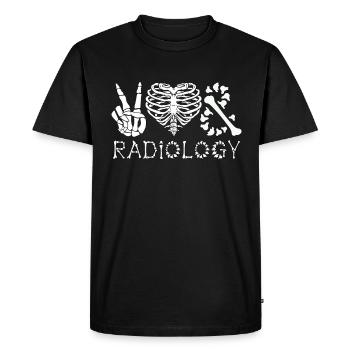 Radiologist Quote Rad Tech Radiology X-Ray Xray - Men's Premium Organic T-Shirt - black - Front - Nico (187cm)