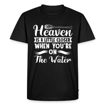 Rafting Heaven Is A Little Closer Paddling Canoe - Men's Premium Organic T-Shirt - black - Front - Nico (187cm)