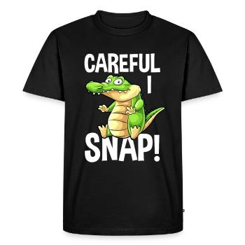 Alligator Alligator Crocodile Crocodile - Men's Premium Organic T-Shirt - black - Front - Nico (187cm)