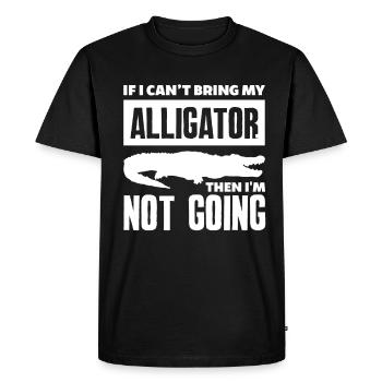 Alligator Alligator Crocodile Crocodile - Men's Premium Organic T-Shirt - black - Front - Nico (187cm)
