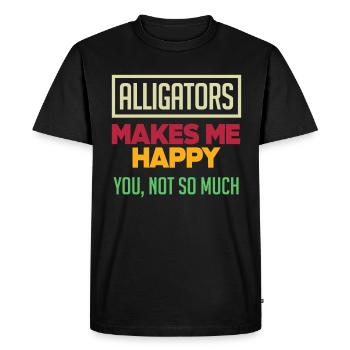Alligator Alligator Crocodile Crocodile - Men's Premium Organic T-Shirt - black - Front - Nico (187cm)