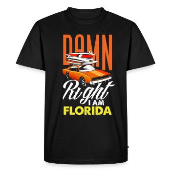 Floride - T-shirt Premium bio Homme - noir - Devant - Nico (187cm)