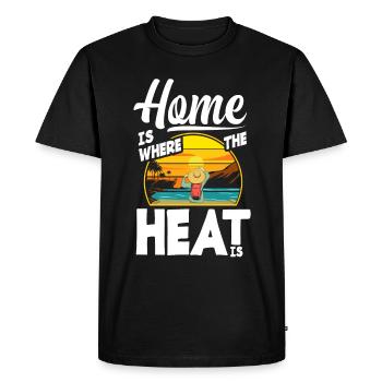 Floride - T-shirt Premium bio Homme - noir - Devant - Nico (187cm)