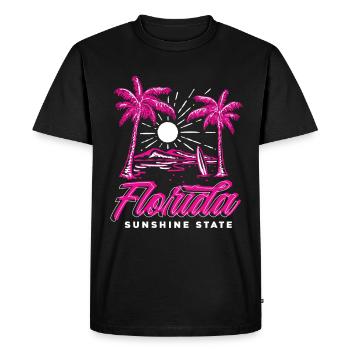 Floride - T-shirt Premium bio Homme - noir - Devant - Nico (187cm)