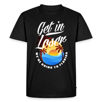 Floride - T-shirt Premium bio Homme - noir - Devant - Nico (187cm)