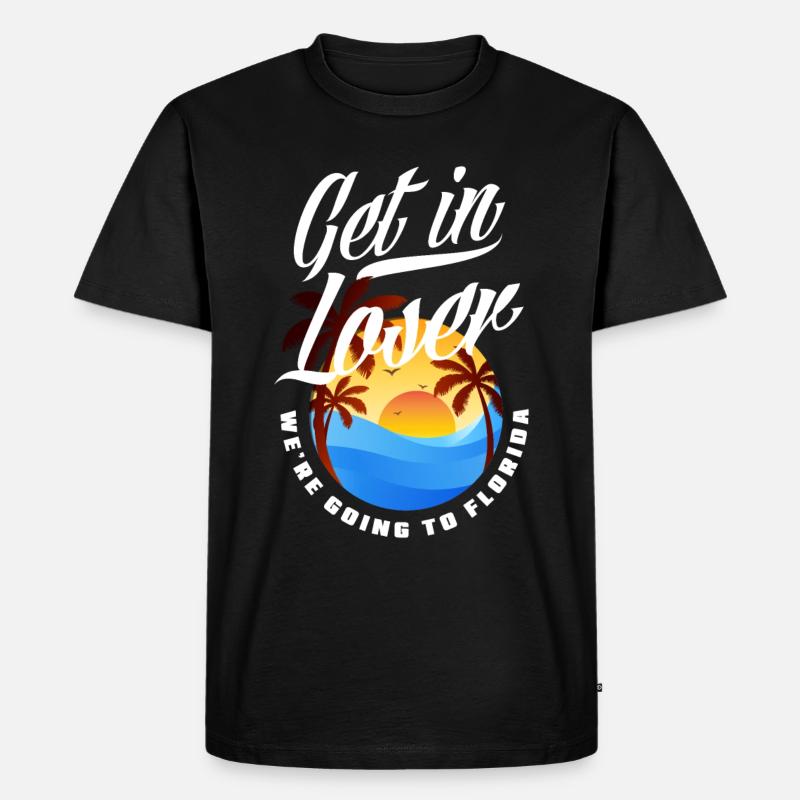 Florida - Männer Premium Bio T-Shirt - Schwarz