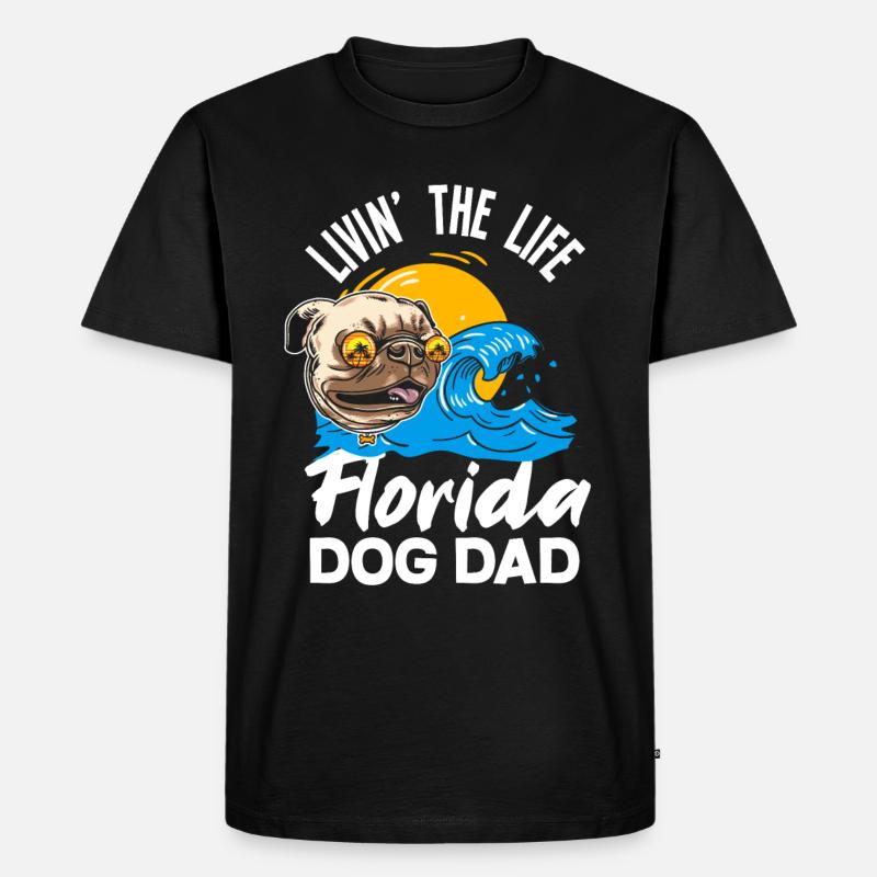 Florida - Männer Premium Bio T-Shirt - Schwarz