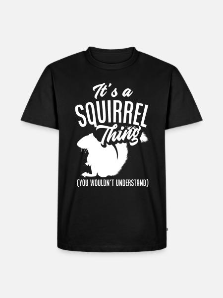 Squirrel - Men's Premium Organic T-Shirt - black