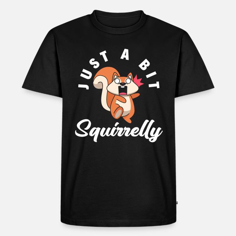 Eichhörnchen - Männer Premium Bio T-Shirt - Schwarz