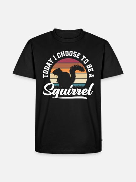 Squirrel - Men's Premium Organic T-Shirt - black