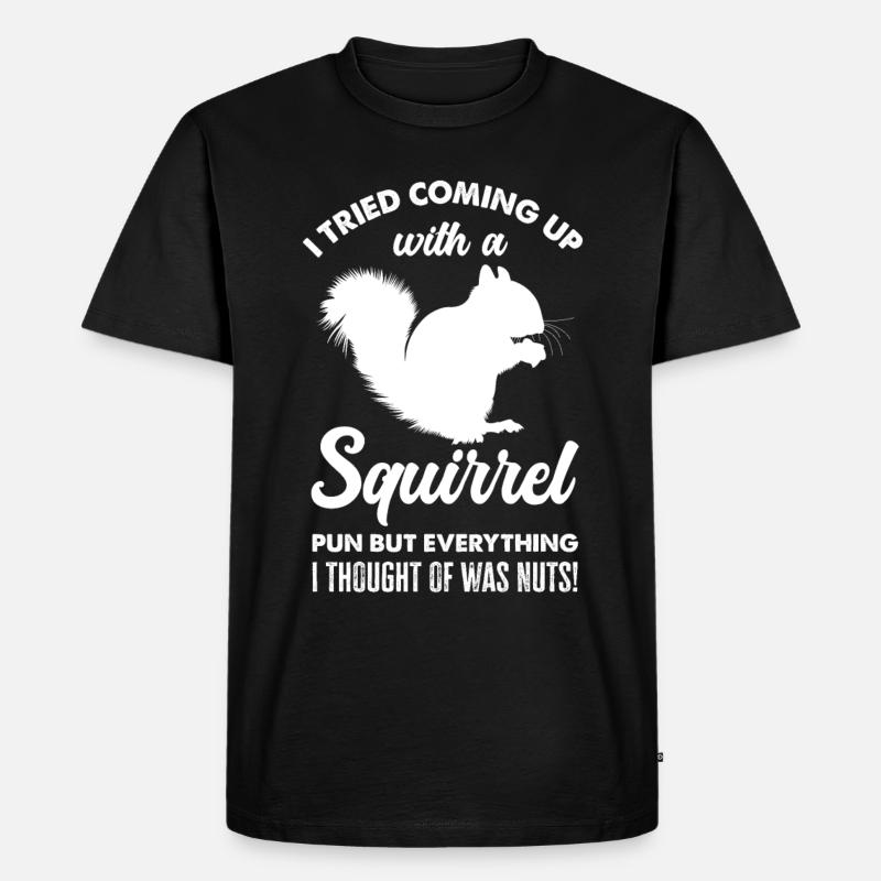 Eichhörnchen - Männer Premium Bio T-Shirt - Schwarz