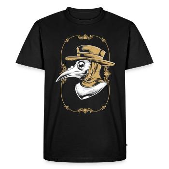Médecin occulte médiéval de la peste - T-shirt Premium bio Homme - noir - Devant - Nico (187cm)