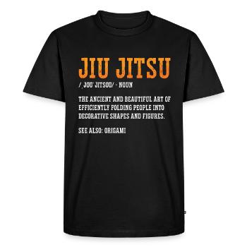 Jiu Jitsu Sports de combat Combat Fighter Combat - T-shirt Premium bio Homme - noir - Devant - Nico (187cm)