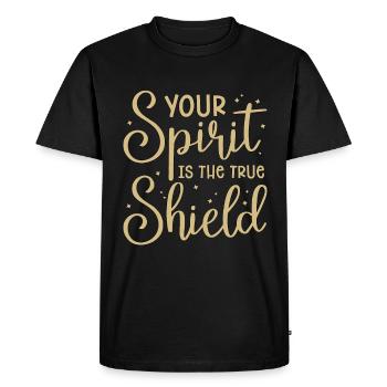 Aikido Votre Est Combattant Arts Martiaux Samouraï - T-shirt Premium bio Homme - noir - Devant - Nico (187cm)