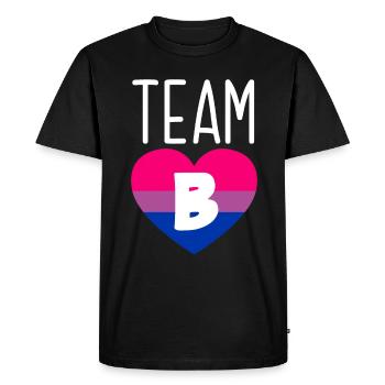 Bisexuell LGBTQ+ Bi LGBTQ - Männer Premium Bio T-Shirt - Schwarz - Vorne - Nico (187cm)