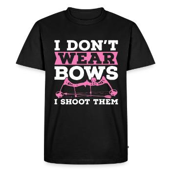 Archery I Don't Wear Arrow Shooting Crossbow Archer - Men's Premium Organic T-Shirt - black - Front - Nico (187cm)