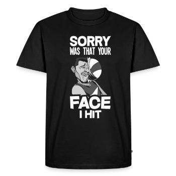 Lustiges Volleyball Geschenk - Männer Premium Bio T-Shirt - Schwarz - Vorne - Nico (187cm)