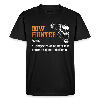 Bowhunting A Hunters That Target Longbow Bowhunter - Men's Premium Organic T-Shirt - black - Front - Nico (187cm)