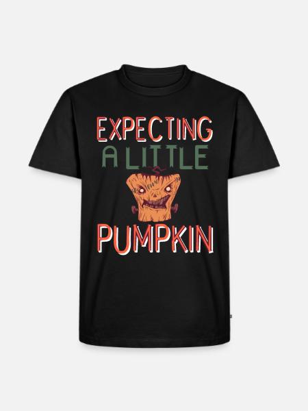 Halloween - Expecting a little Pumpkin - Men's Premium Organic T-Shirt - black