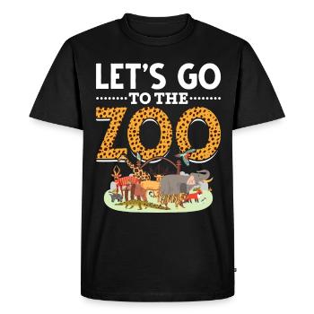 Zoo Travel Safari Famille Amoureux des animaux - T-shirt Premium bio Homme - noir - Devant - Nico (187cm)