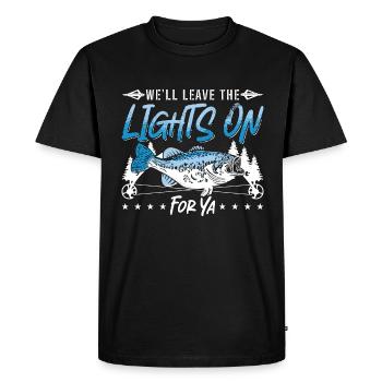Bowfishing We'll Leave The Bow Fisherman Bowfisher - Men's Premium Organic T-Shirt - black - Front - Nico (187cm)