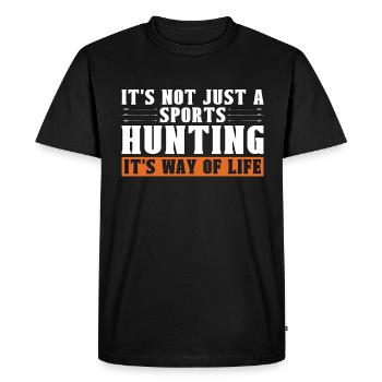 Bowhunting It's Not Just A Bowhunt Sport Bowhunter - Men's Premium Organic T-Shirt - black - Front - Nico (187cm)