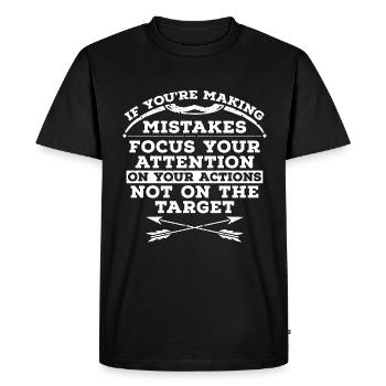 Bowhunting If You're Making Bow Shooting Bowhunter - Men's Premium Organic T-Shirt - black - Front - Nico (187cm)