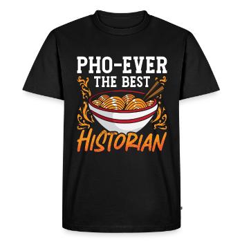 Historian Pho-Ever The Best Historical Historians - Men's Premium Organic T-Shirt - black - Front - Nico (187cm)