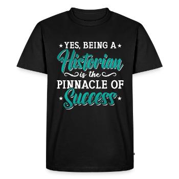 Historian Yes Being A Historian Student Historians - Men's Premium Organic T-Shirt - black - Front - Nico (187cm)