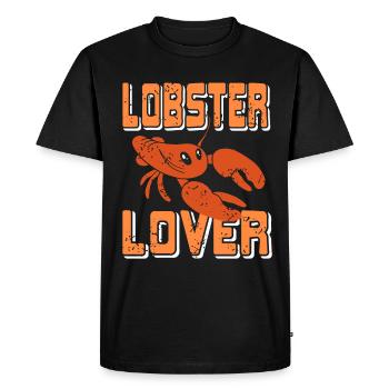 Amateur de homard - T-shirt Premium bio Homme - noir - Devant - Nico (187cm)