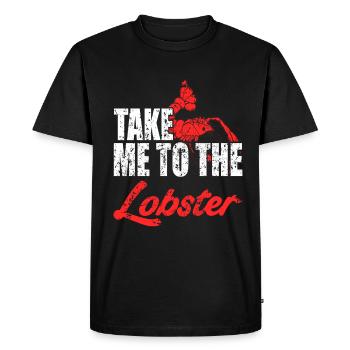 Take me to the Lobster - Men's Premium Organic T-Shirt - black - Front - Nico (187cm)