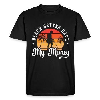 Détecteur de métaux Plage Meilleur Retro Dig - T-shirt Premium bio Homme - noir - Devant - Nico (187cm)