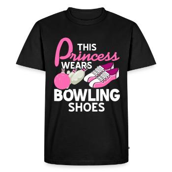 Cette princesse porte des chaussures de bowling - T-shirt Premium bio Homme - noir - Devant - Nico (187cm)