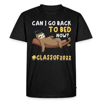 Graduation Paresseux Hommes Femmes Diplômées 2022 - T-shirt Premium bio Homme - noir - Devant - Nico (187cm)