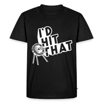 Archery - Id hit that - Men's Premium Organic T-Shirt - black - Front - Nico (187cm)